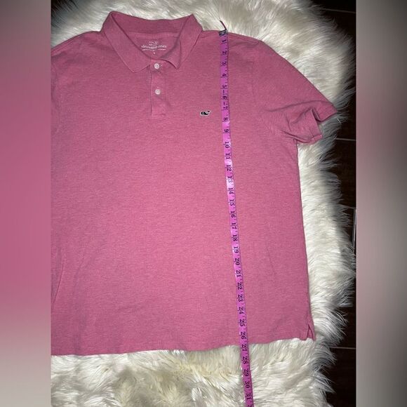 Vineyard Vines heathered red polo sz large - Picture 6 of 6